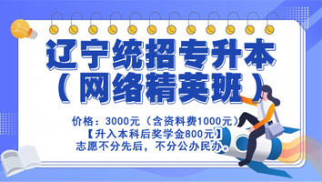 辽宁统招专升本（网络精英班）